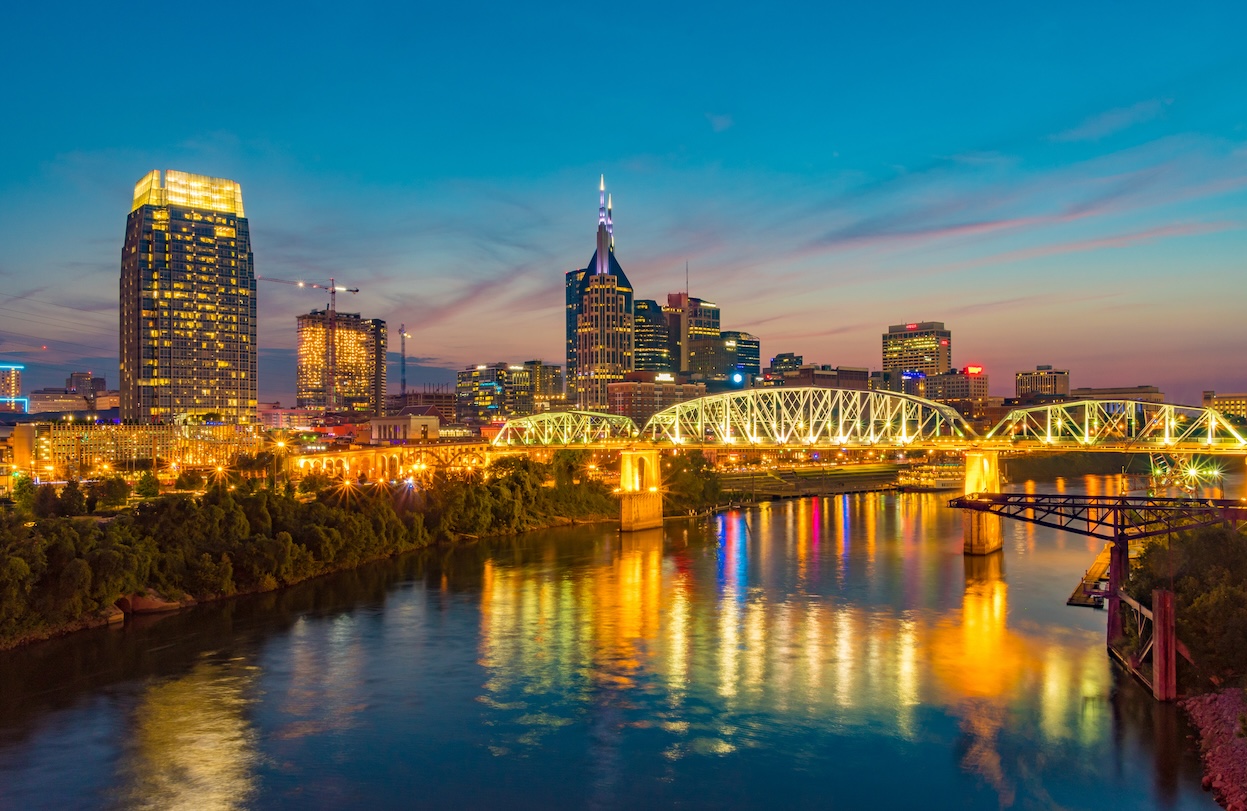 Nashville Skyline at Night