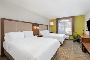 Spacious guest room with two queen beds at Holiday Inn Express Mt. Juliet